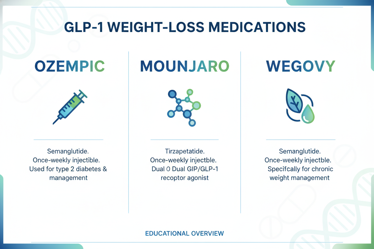 💉 Todo sobre los nuevos medicamentos para bajar de peso: Ozempic, Mounjaro y Wegovy