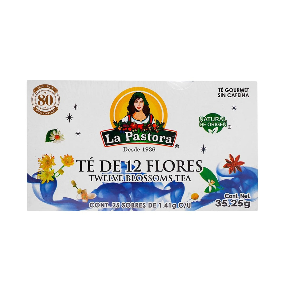 TE 12 FLORES LA PASTORA 25 SOBRES