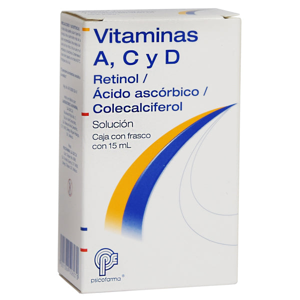 VITAMIN A, C AND D 5.28MG/125MG/1.80MG DROPS 15ML