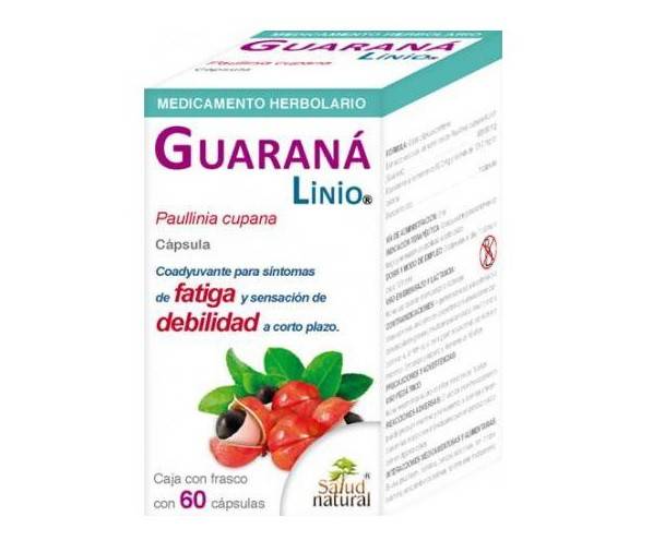 GUARANA LINIO (GUARANA (PAULLINIA CUPANA KUNTH) 500MG 60 CAPSULES