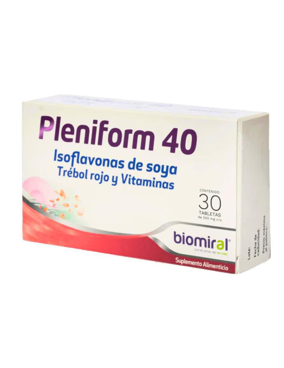 PLENIFORM 40 (SOY ISOFLAVONES) 500MG 30 TABLETS