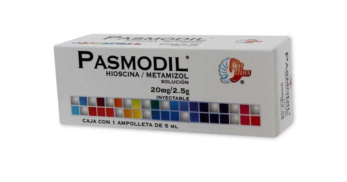 PASMODIL (HYOSCINE/METAMIZOLE) INJECTABLE SOLUTION 1 AMPULE 5ML
