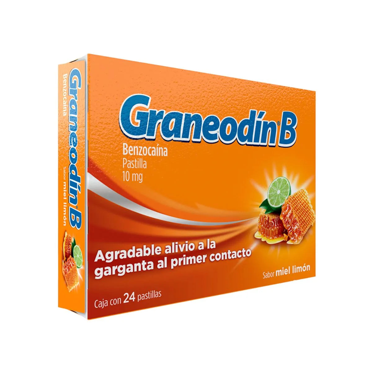 GRANEODIN B 10MG WITH 24 HONEY-LEMON FLAVOR LOZENGES