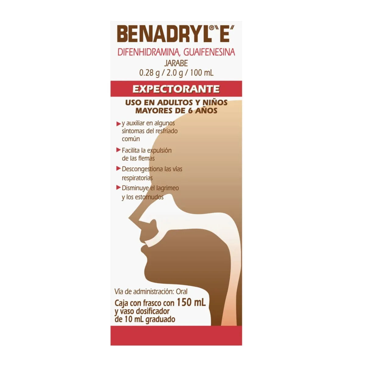 BENADRYL "E" (DIPHENHYDRAMINE / GUAIFENESIN) SYRUP 150ML