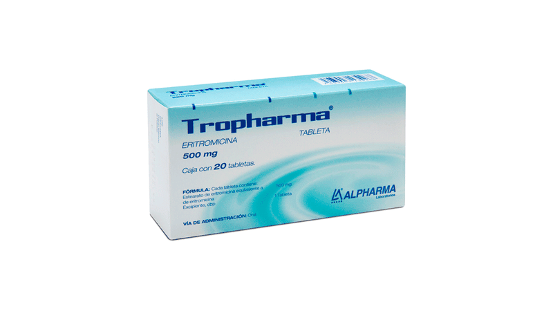 TROPHARMA (ERYTHROMYCIN) 500MG 20TAB