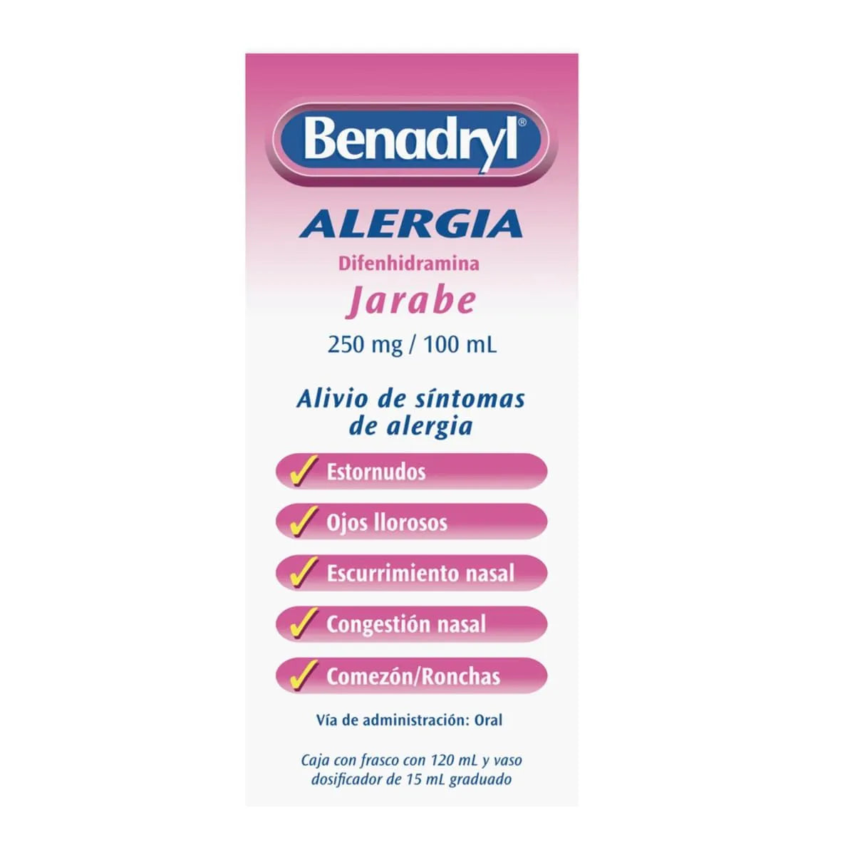 BENADRYL (DIPHENHYDRAMINE) ALLERGY SYRUP 120ML