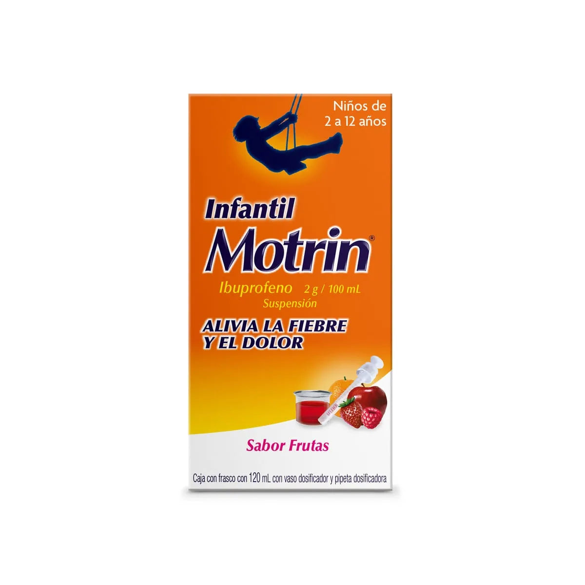 MOTRIN INFANTIL SUSPENSION SABOR FRESA FRAMBUESA 120ML