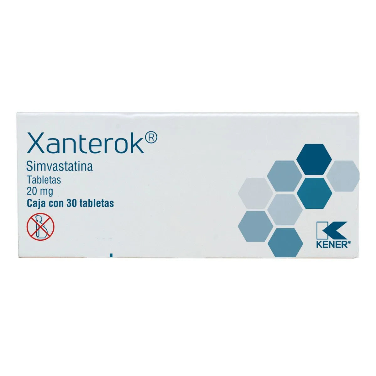 XANTEROK (SIMVASTATIN) 20MG 30TABLETS