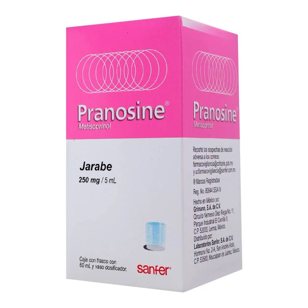 PRANOSINE (METISOPRINOL) 250MG/5ML SYRUP 60ML