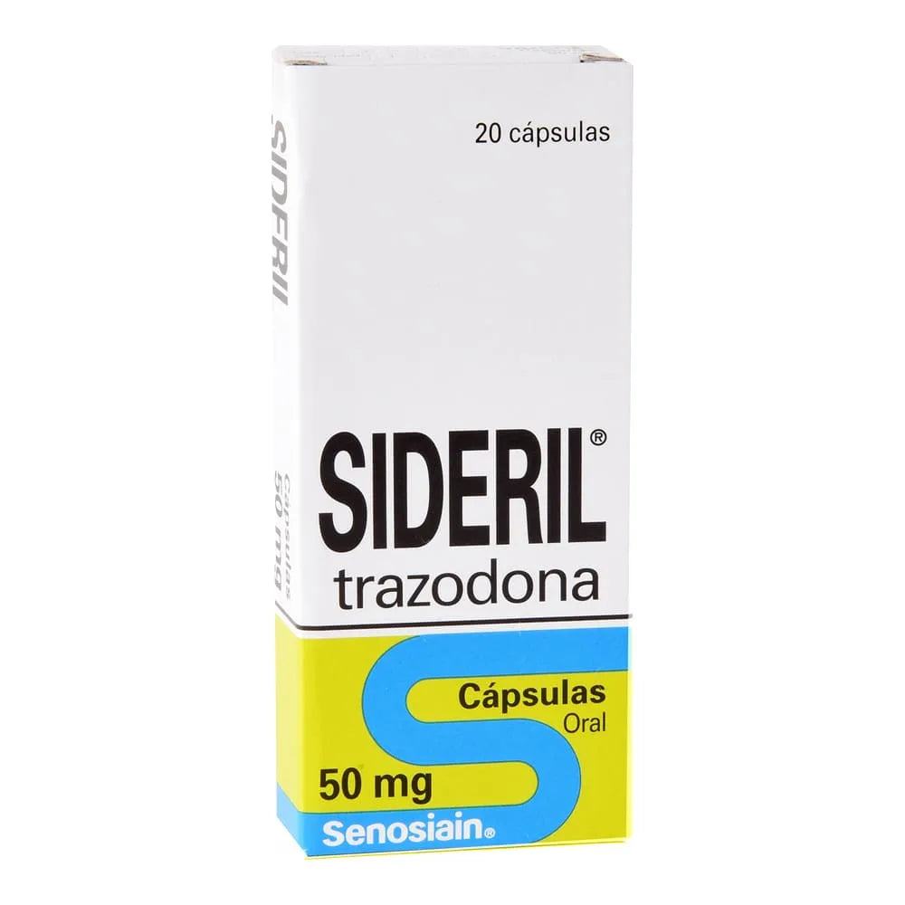 SIDERIL (TRAZODONE) 50MG 20 CAPSULES