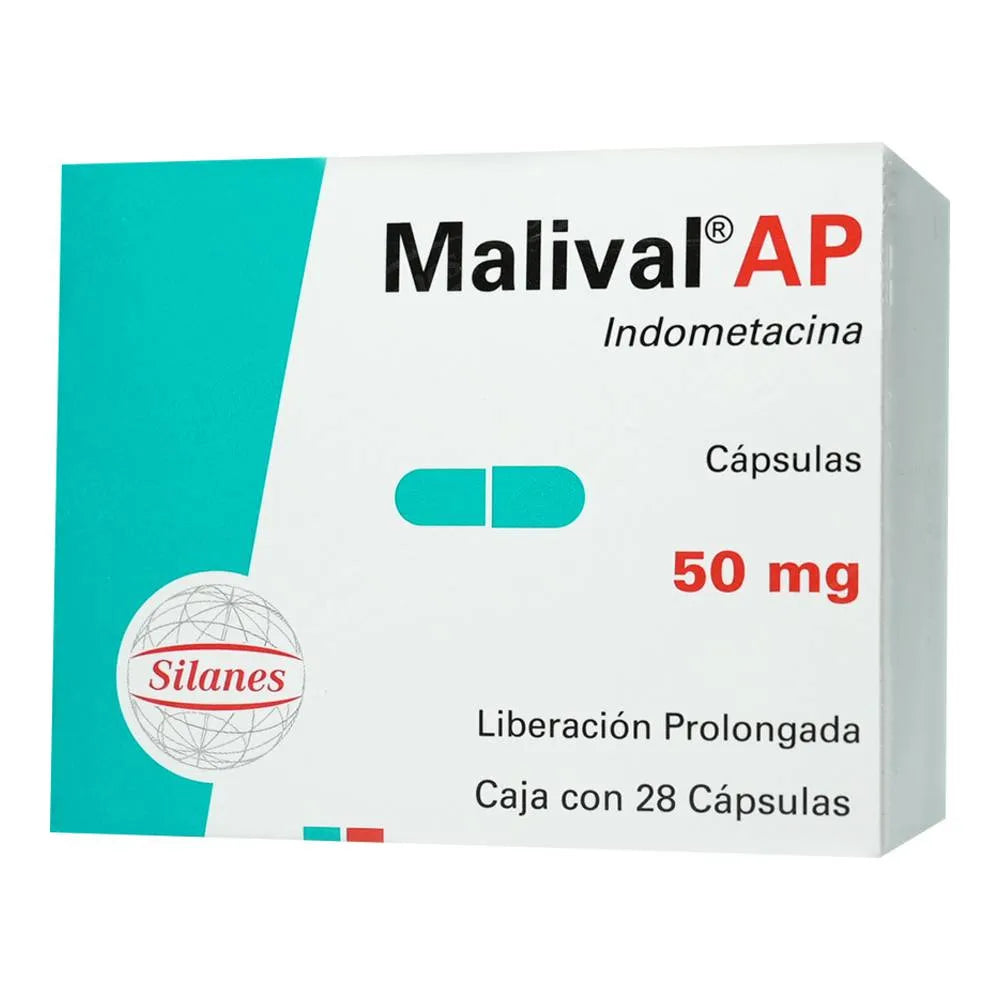 MALIVAL (INDOMETHACIN) 50MG 28 CAPSULES