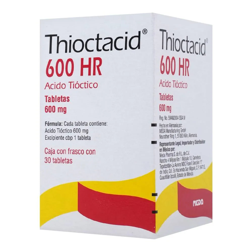 THIOCTACID (THIOTIC ACID) 600MG 30 TABLETS