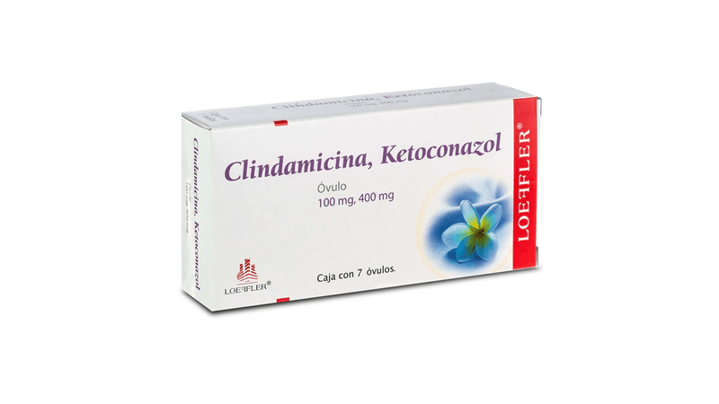 LOFFYMIX (KETOCONAZOLE / CLINDAMYCIN) 400/100 MG 7 OVULES