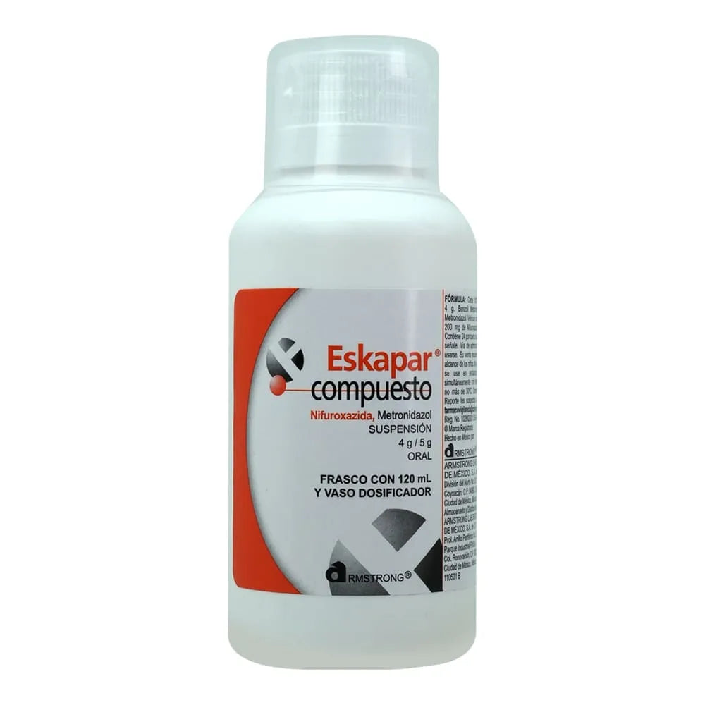 ESKAPAR COMPUEST0 (NIFUROXAZIDE/METRONIDAZOLE) 120ML SUSPENSION