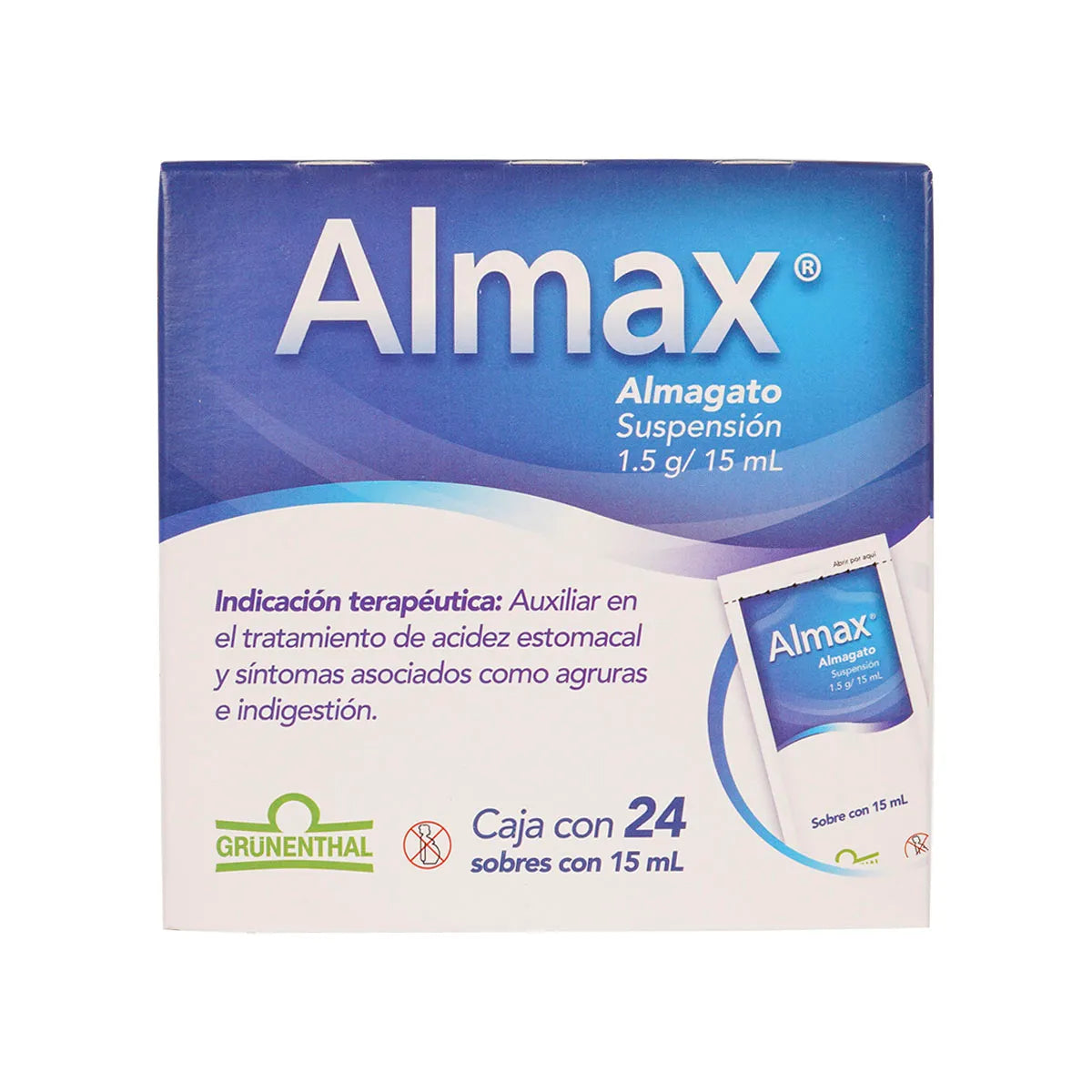 ALMAX (ALMAGATE) 1.5G/15ML 24 SACHETS