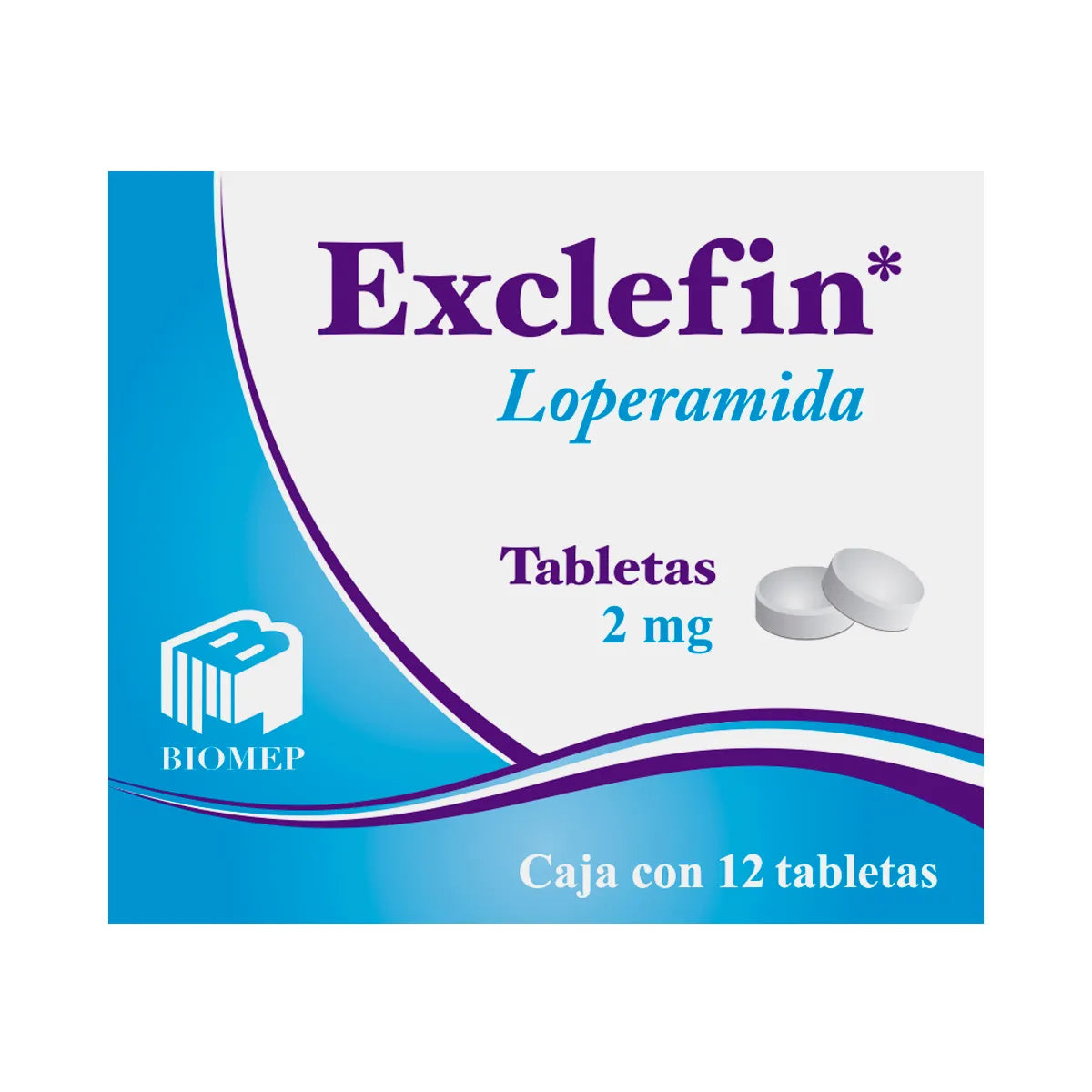 EXCLEFIN (LOPERAMIDE) 2MG 12TABLETS