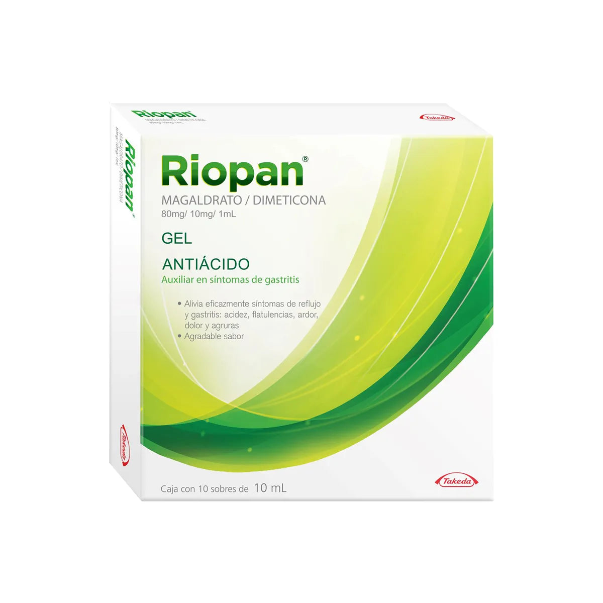RIOPAN (MAGALDRATE, DIMETICONE) 10 SACHETS 10ML