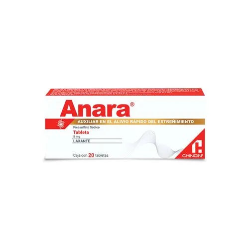 ANARA (SODIUM PICOSULFATE) 5MG 20TAB