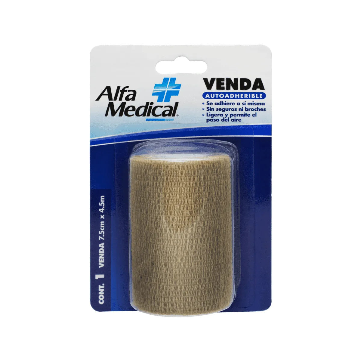 VENDA ALFA MEDICAL AUTOADHERIBLE 7.5CM X 4.5M