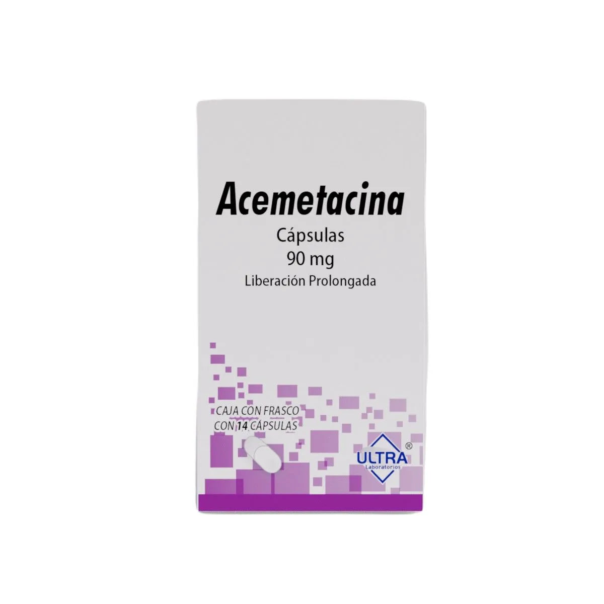 ACEMETACINA ULTRA 90 MG 14 CAPSULAS