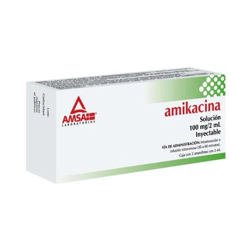 AMIKACIN 100MG 2ML PED INJ SOL