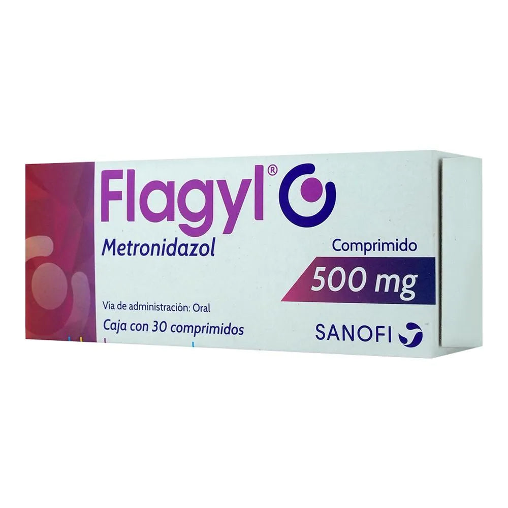 FLAGYL (METRONIDAZOL) 500 MG 30 TABLETAS