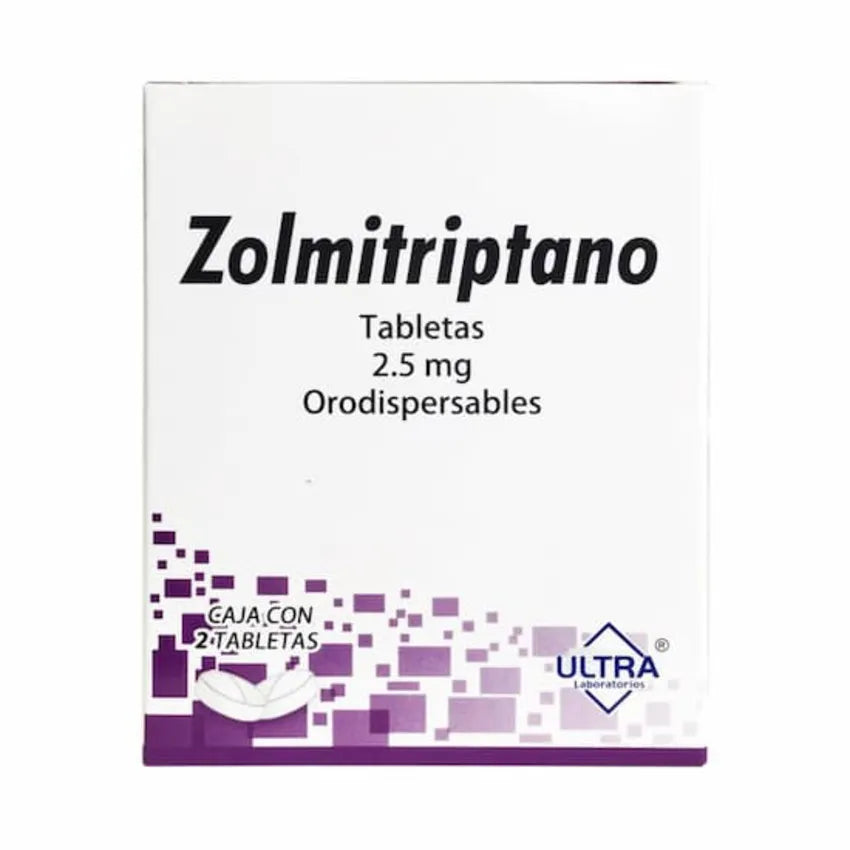 ZOLMITRIPTAN (ULTRA) W/2 ORODISPERSIBLE TABLETS 2.5MG