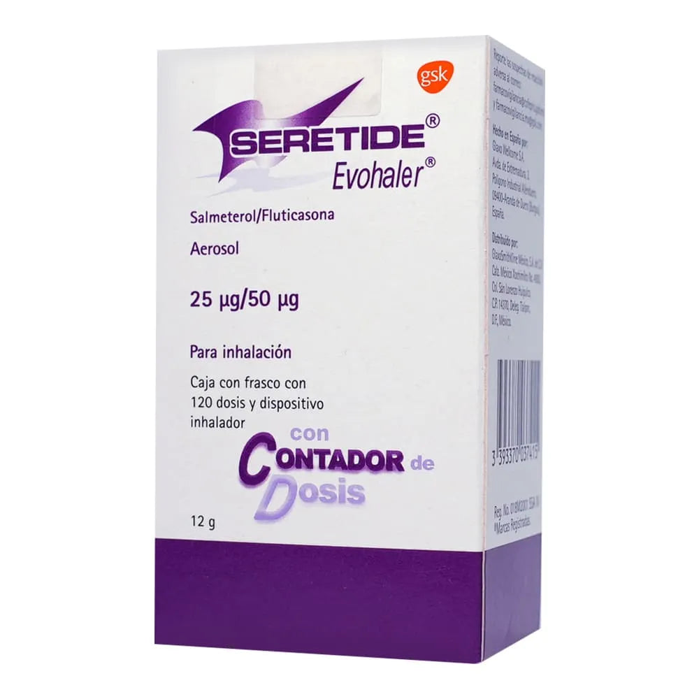 SERETIDE EVOHALER (SALMETEROL/FLUTICASONE) 25MCG/50MCG 120 DOSES