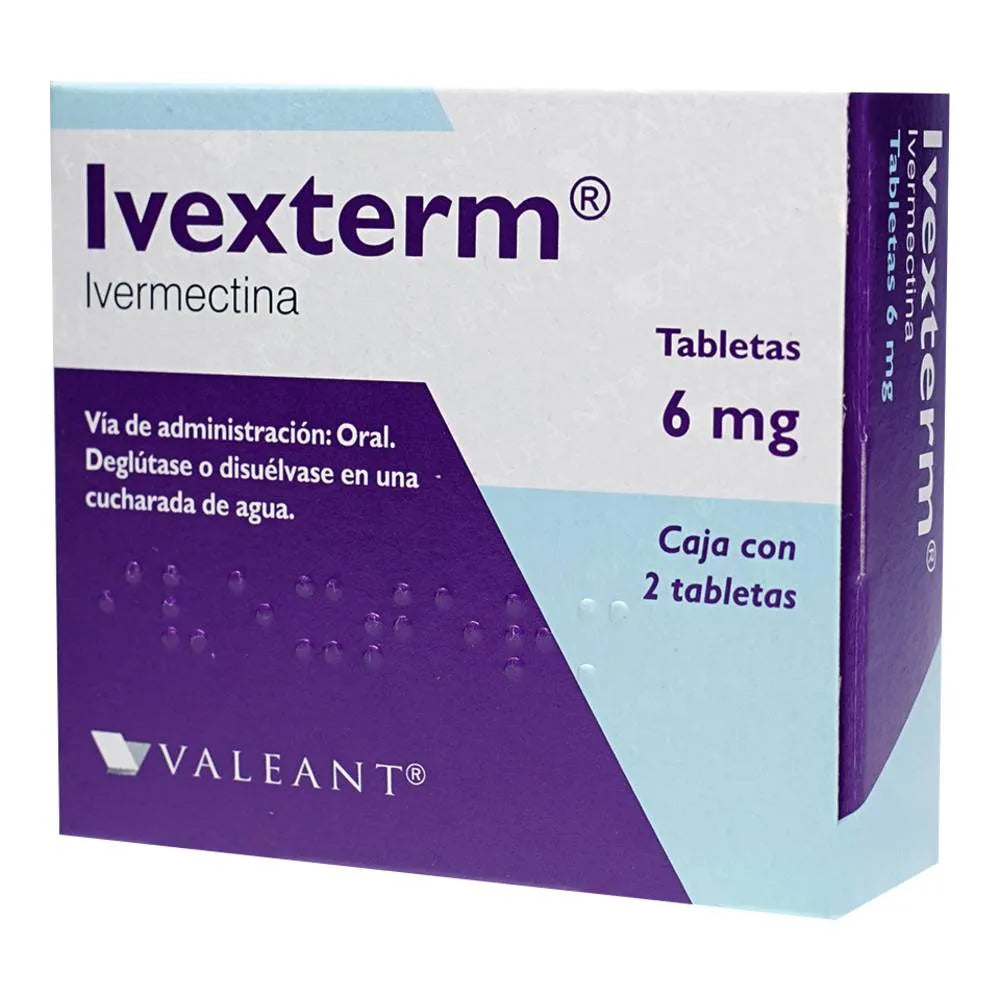 IVEXTERM IVERMECTINA 2 TABLETAS 6 MG