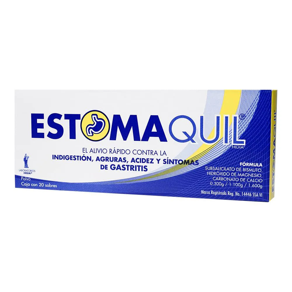ESTOMAQUIL (BISMUTH, MAGNESIUM, CALCIUM) 20 SACHETS