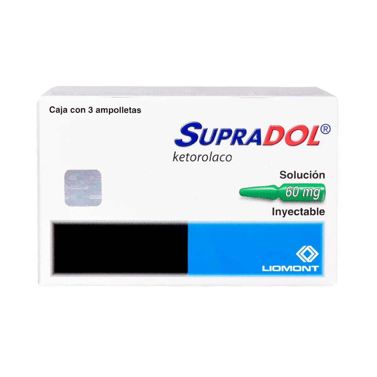 SUPRADOL (KETOROLAC) INJECTABLE SOLUTION 3 AMPOULES 60MG