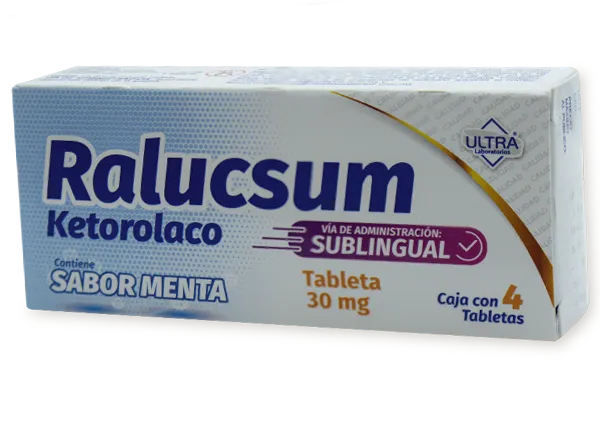 RALUCSUM 4 TABLETAS SUBLINGUAL SABOR MENTA 30 MG