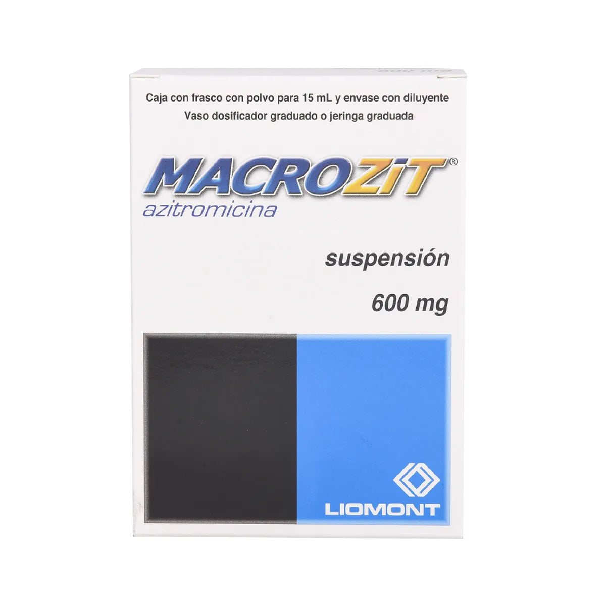 MACROZIT (AZITHROMYCIN) 600MG SUSPENSION WITH BOTTLE