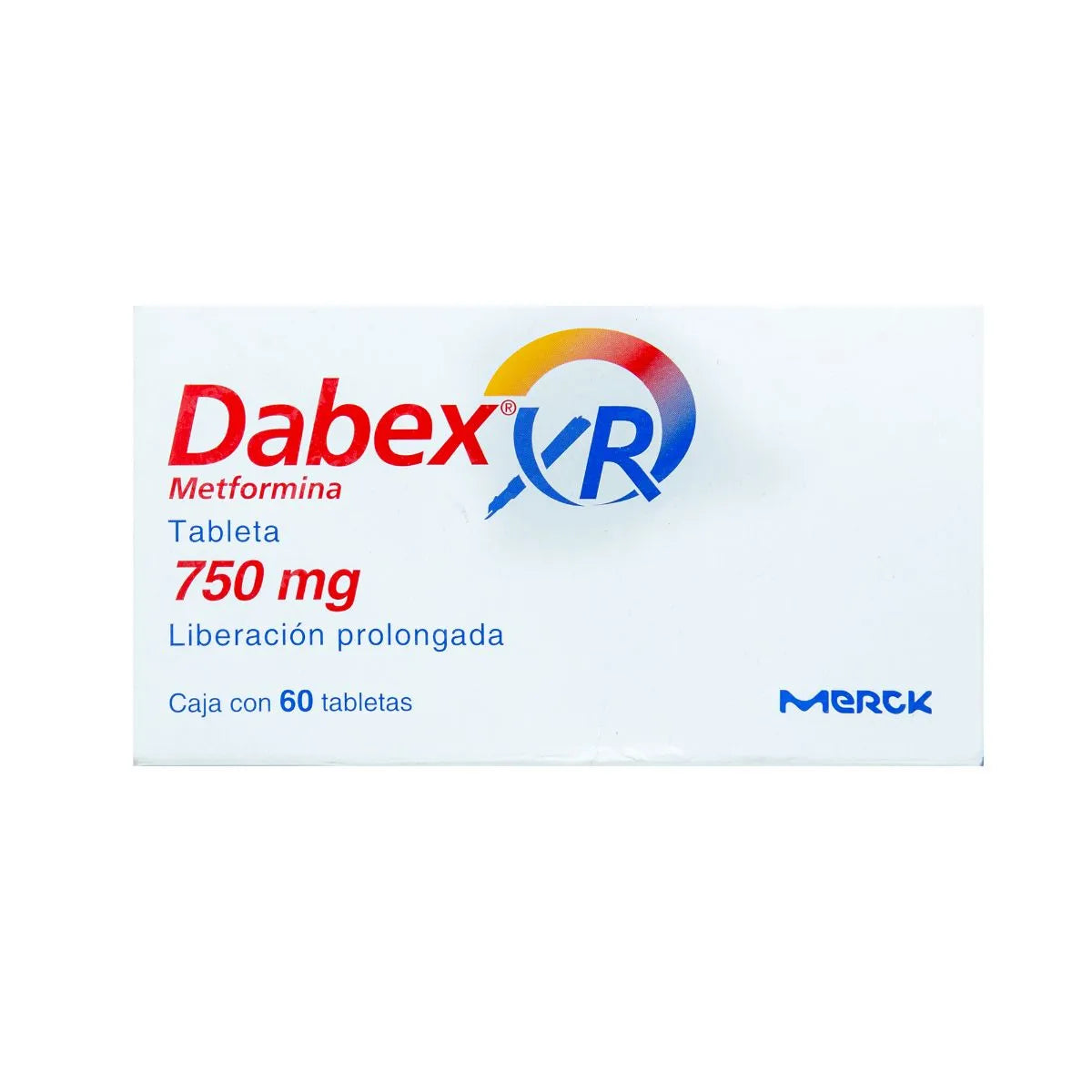 DABEX XR (METFORMINA) 60 TABLETAS 750MG