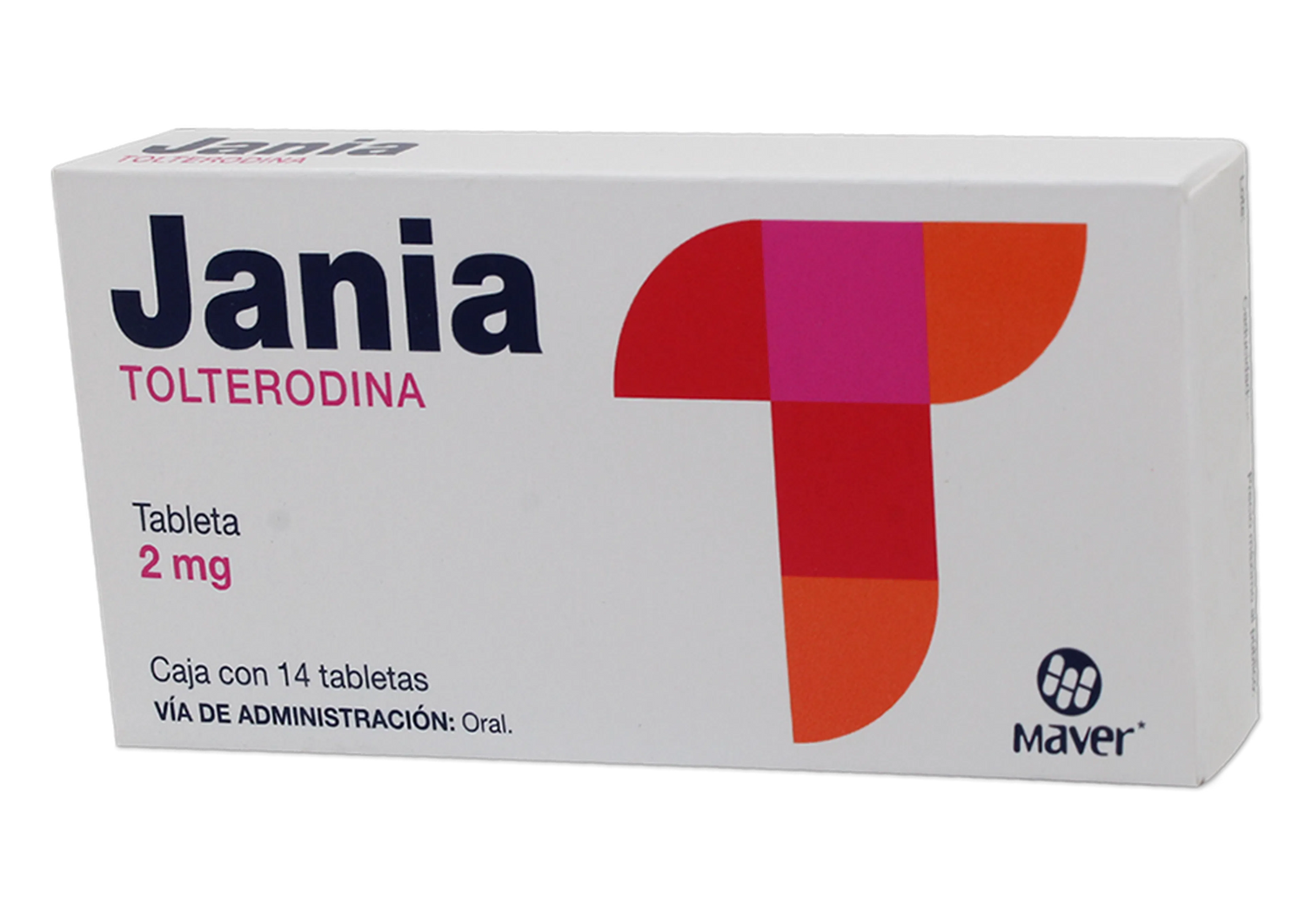 JANIA (TOLTERODINE) 2MG 14TABLETS