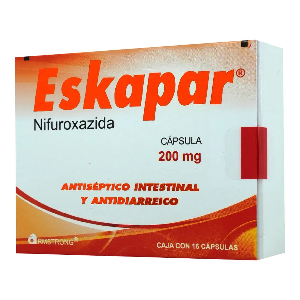 ESKAPAR (NIFUROXAZIDE) 200MG 16 CAPSULES