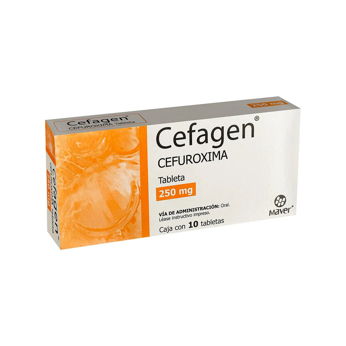 CEFAGEN (CEFUROXIME) B/10TABS 250MG