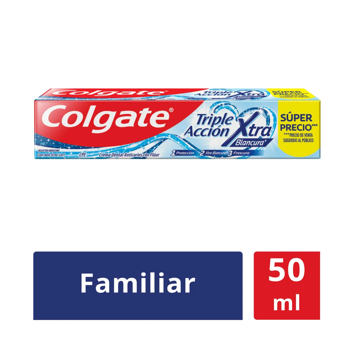 CREMA DENTAL COLGATE TRIPLE ACCIÓN 50ML