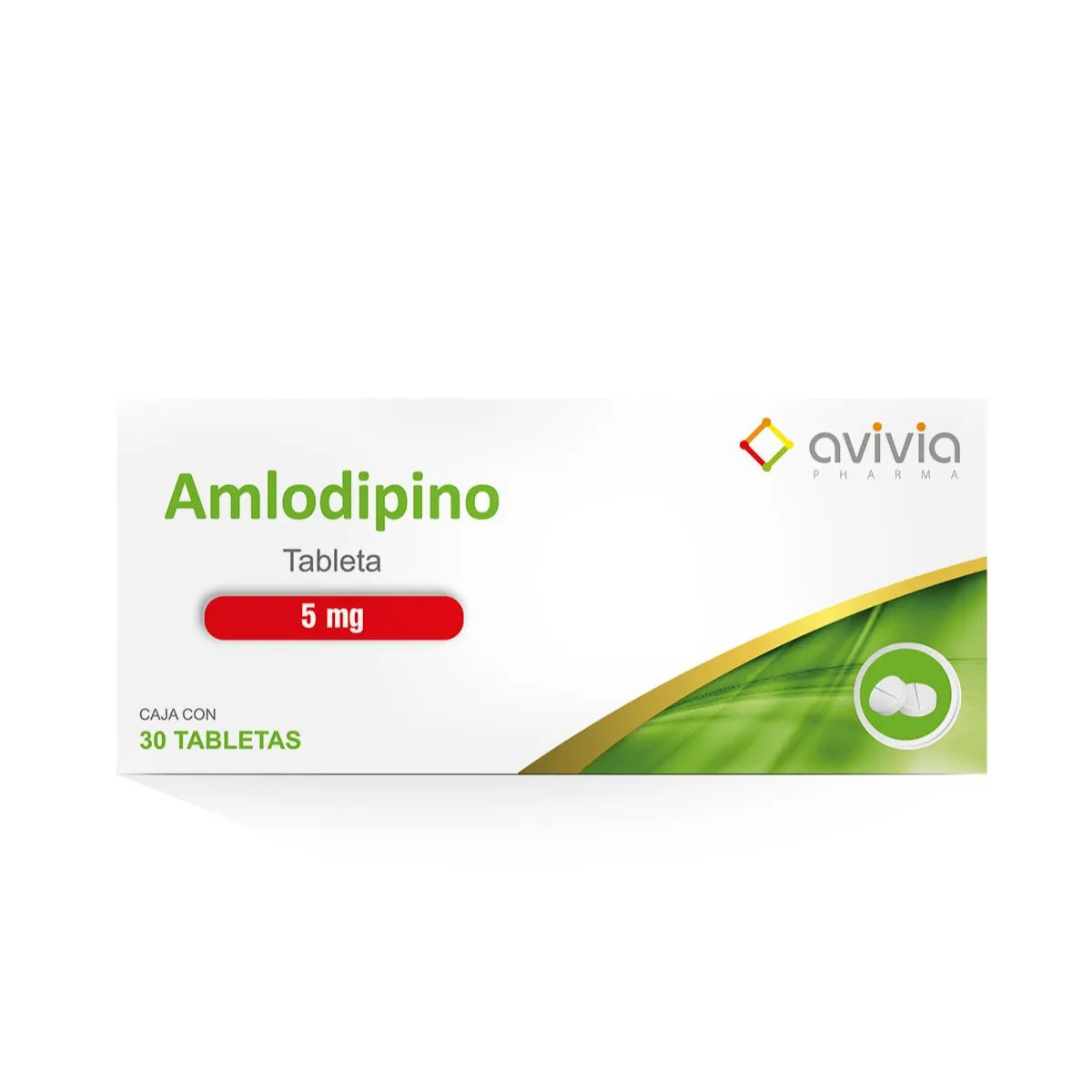 AMLODIPINE (AVIVIA) 5MG 30 TABLETS