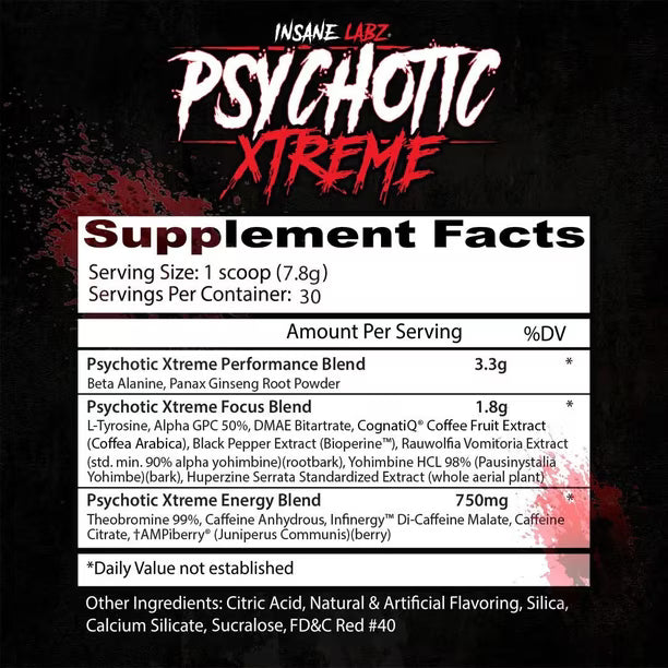 INSANE LABZ PSYCHOTIC XTREME 30 SERVICIOS WATERMELON