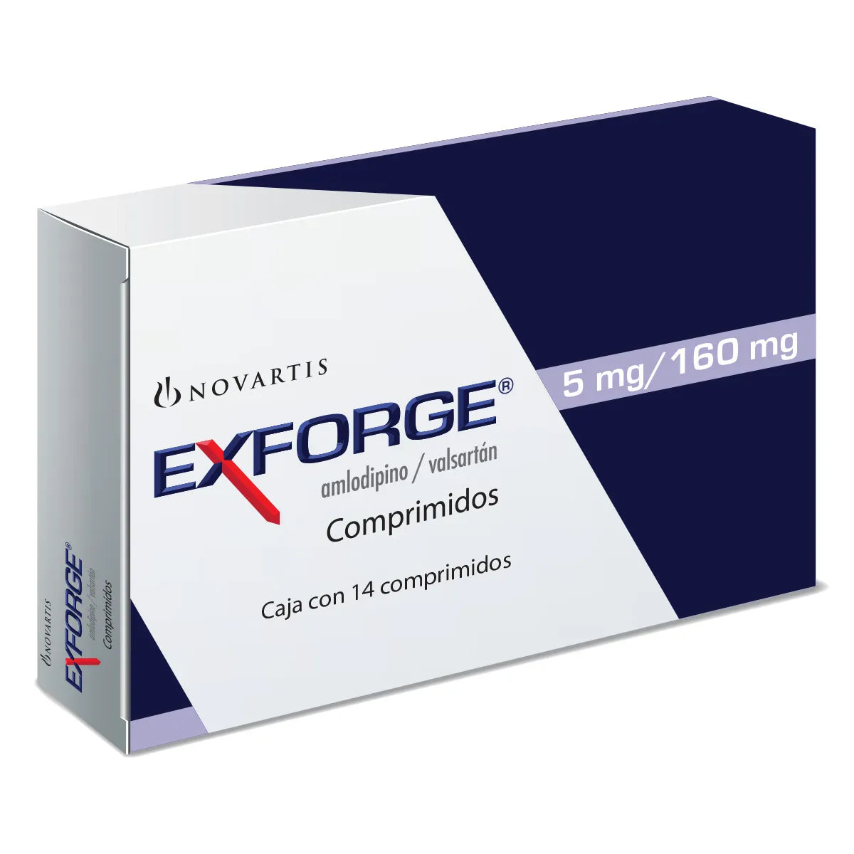 EXFORGE (AMLODIPINE/VALSARTAN) 14 TABLETS 5MG/160MG