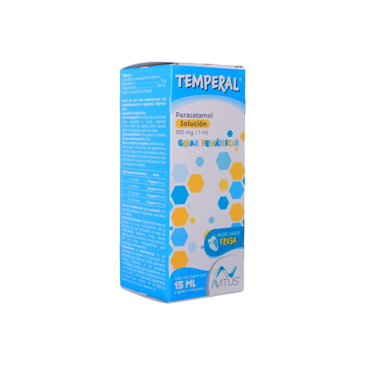 TEMPERAL (PARACETAMOL) PEDIATRIC SOLUTION 100MG 15ML