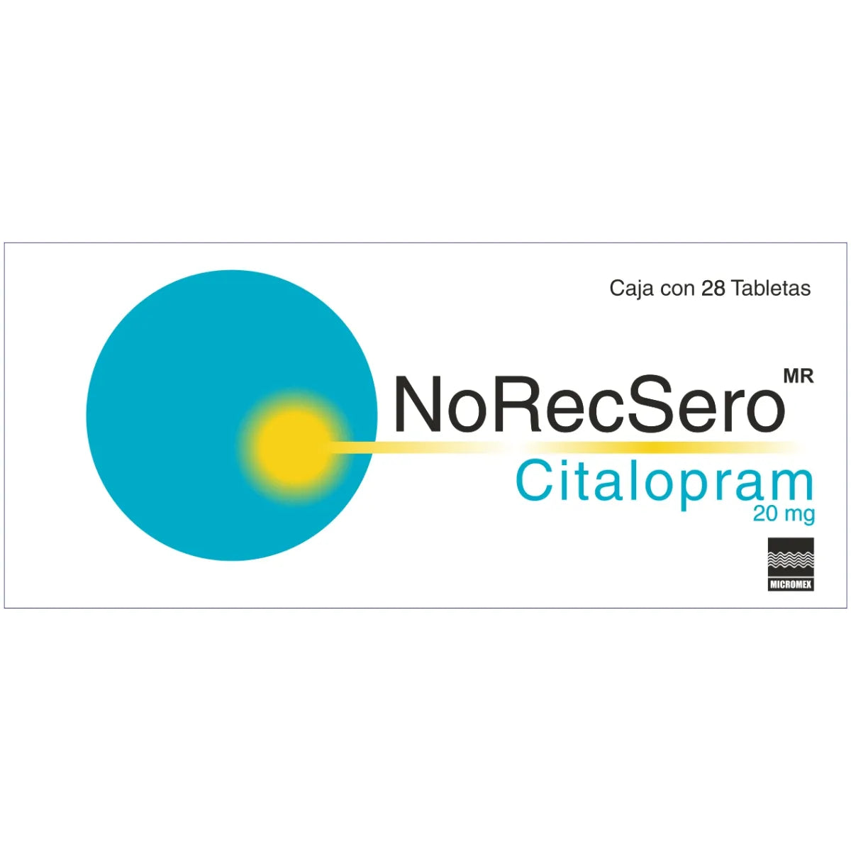NORECSERO (CITALOPRAM) 20MG 28TABLETS
