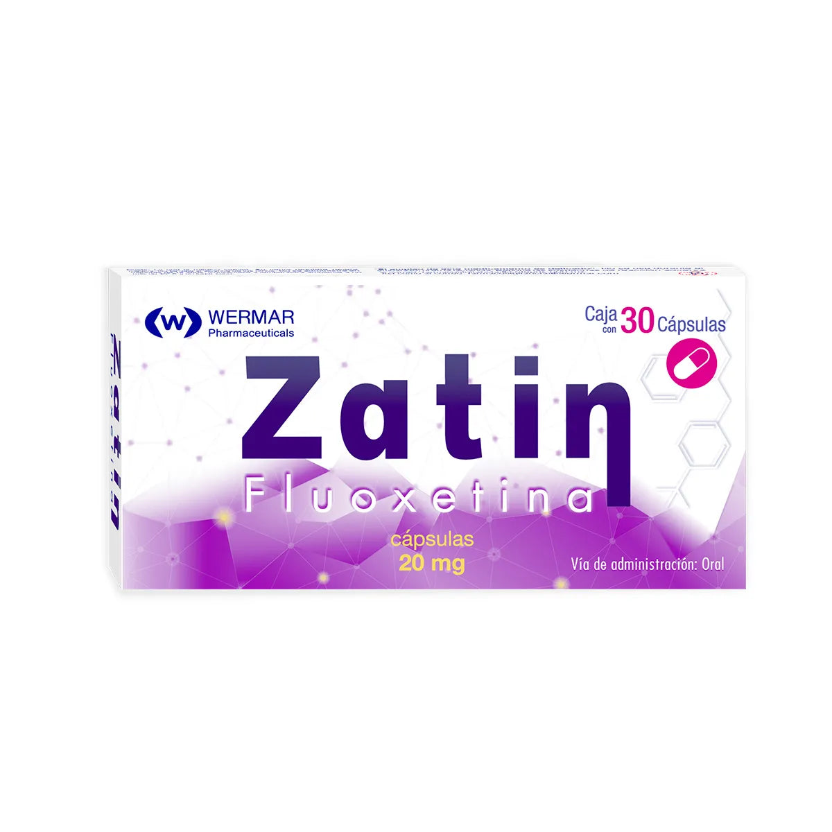 ZATIN (FLUOXETINE) 20MG 30TABLETS