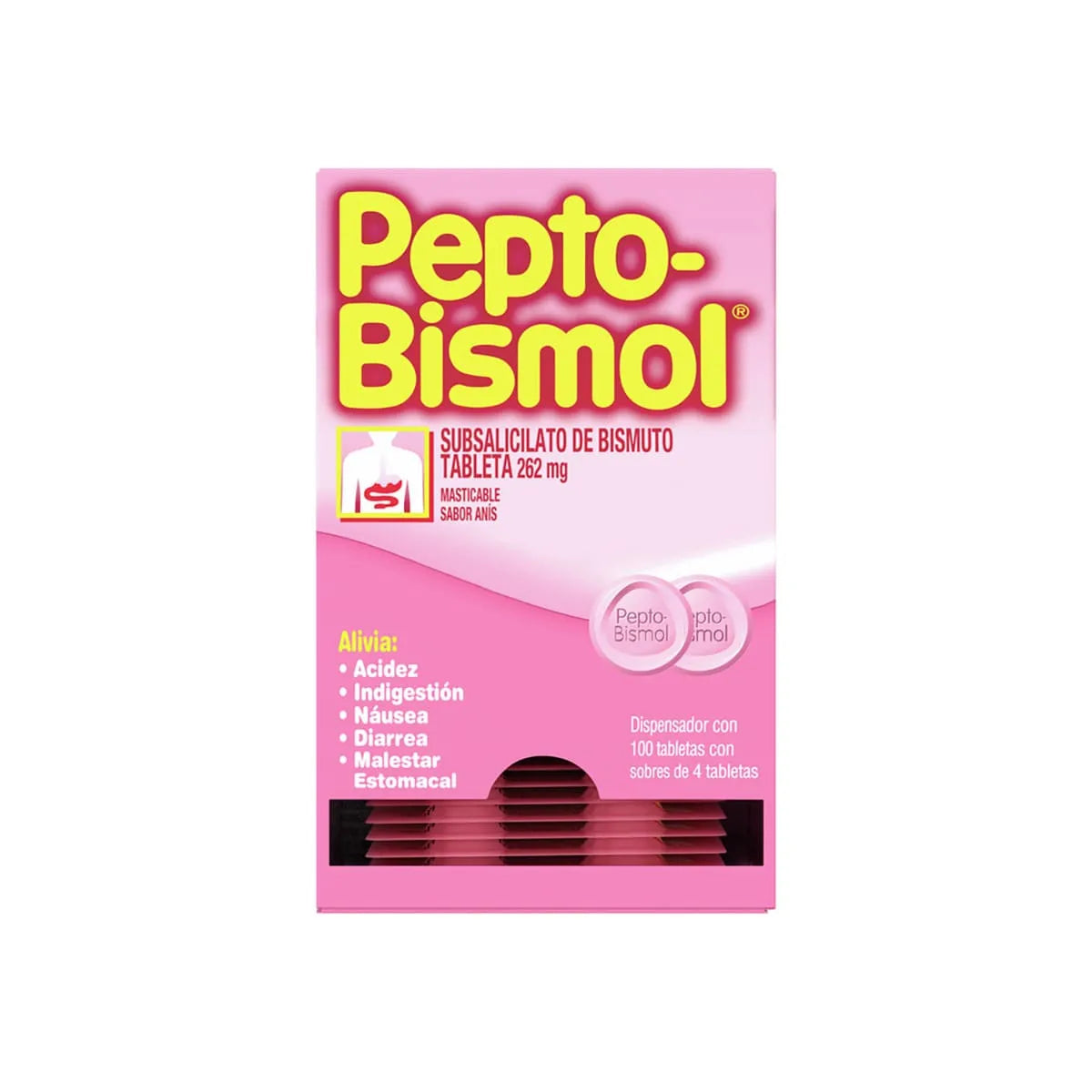 PEPTO-BISMOL 100 TABLETS