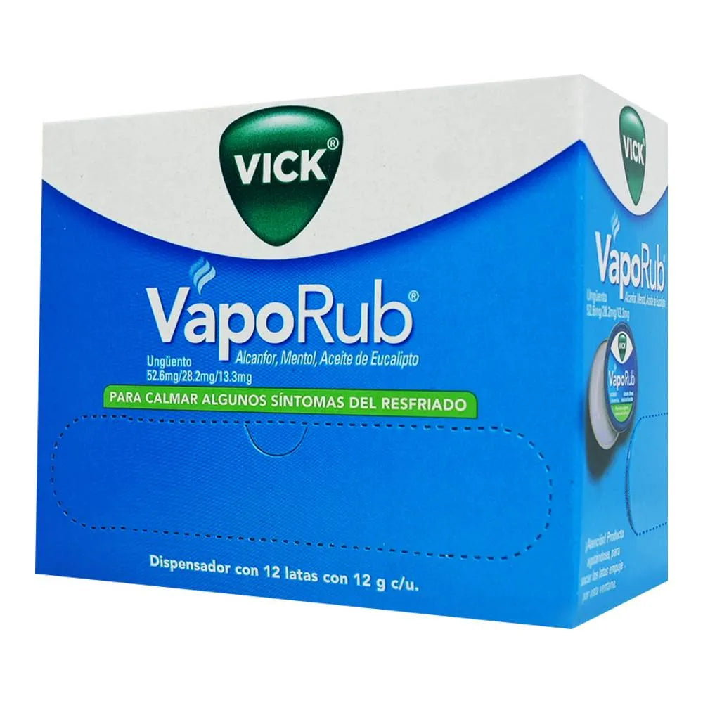 VICK VAPORUB UNGÜENTO 12 LATAS DE 12G