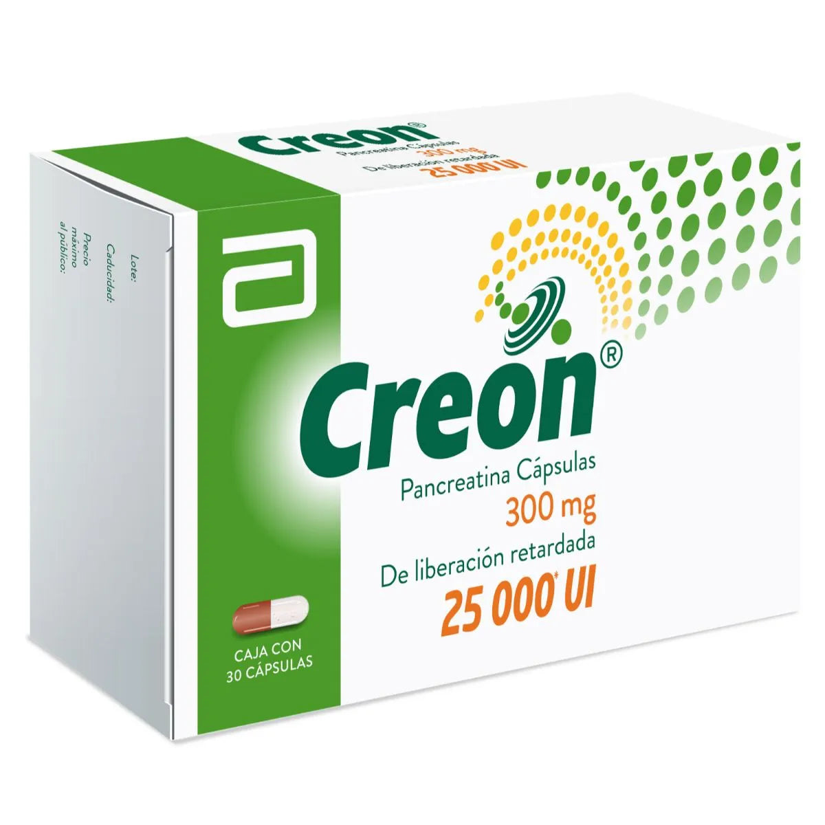 CREON (PANCREATINA) 300MG (25,000U) 30CAPS