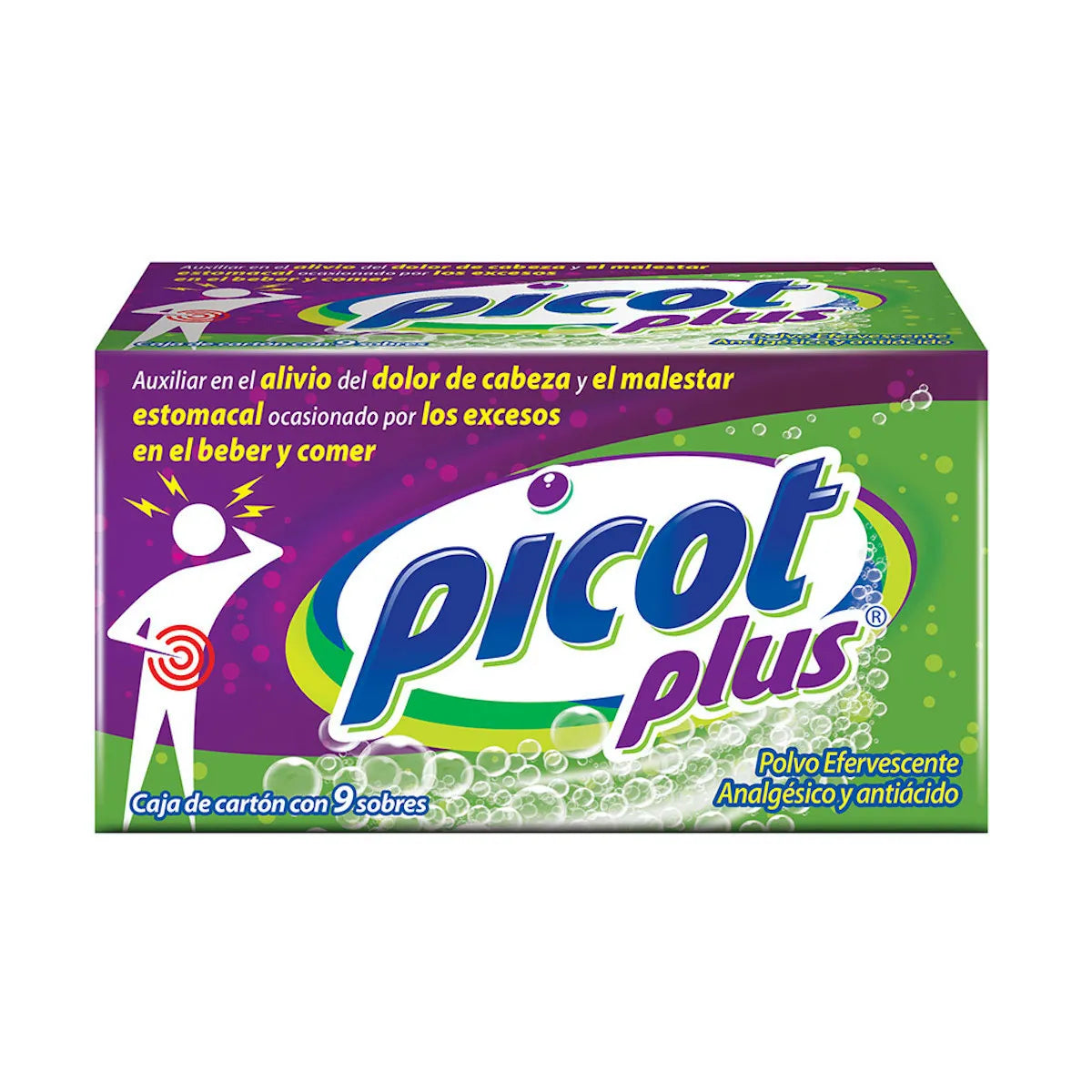 PICOT PLUS EFFERVESCENT POWDER 9SACHETS