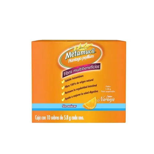 METAMUCIL (PSYLLIUM HUSK) 5.8G BOX WITH 10 SACHETS