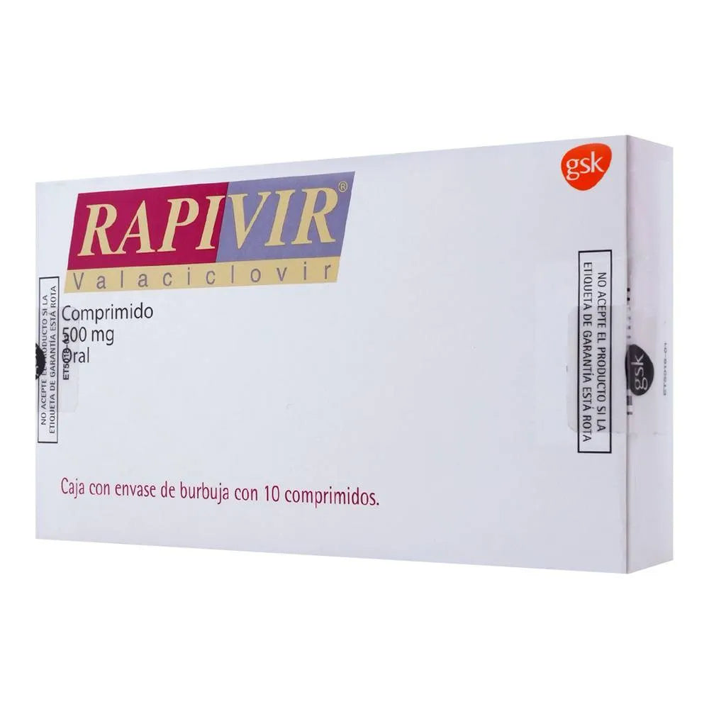 RAPIVIR (VALACICLOVIR) 500MG 10 TABLETS